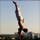 Handstand on the top of a tree